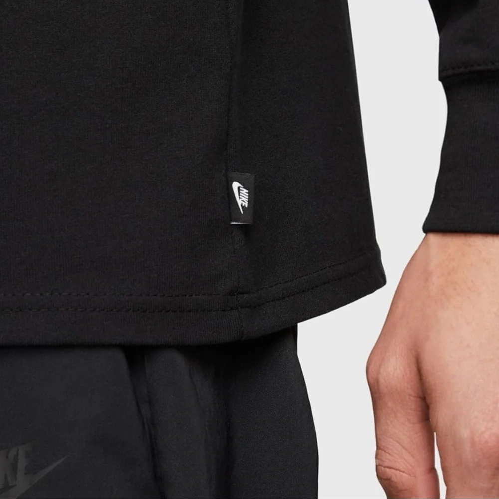 Nike Sportswear Premium Essentials Long-Sleeve T-Shirt Men’s XL Black - Picture 5 of 6
